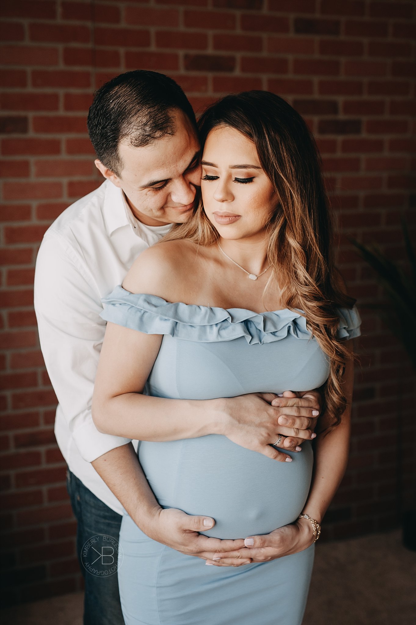 Houston Texas Maternity Photography Studio Shoot Boho Maternity Brick ...